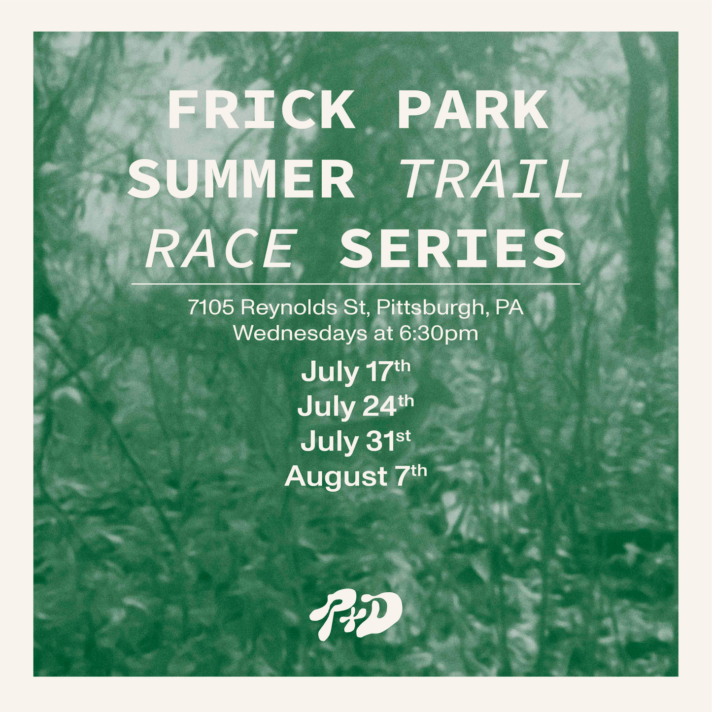 Frick Park Race Series Sponsor: Frick Level